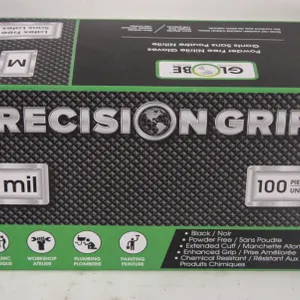 NEW BOX OF 100 PRECISION GRIP POWDER FREE NITRILE