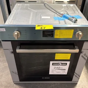 BOSCH 500 SERIES HBE5453UC SINGLE WALL OVEN, 24 INCH EXTERIOR WIDTH, CONVECTION, 2.8 CU. F. CAPACITY