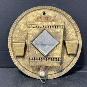 Antique Embossed Tin Valet Set
