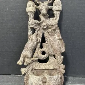 Antique Cast Iron Match Holder