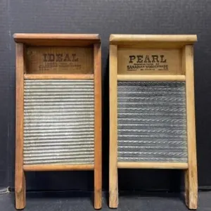 2 Small Vintage Washboards - Pearl & Ideal