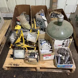 Pallet With Work Lights, Electrical Items And More