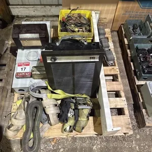 Pallet Of Breaker Panel, Wires, & Tie Down Straps