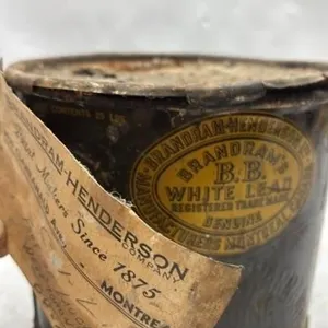 Antique Brandram Henderson Oil Grease Tin Can