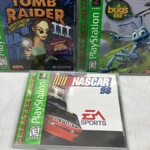 PlayStation 1 PS1 Video game lot Tomb Raider Bugs