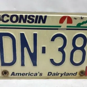 Wisconsin License Plate