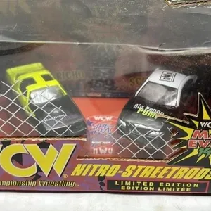 Vintage WCW diecast Wrestling cars set in box