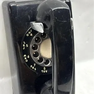 Vintage Black Rotary Telephone wall phone
