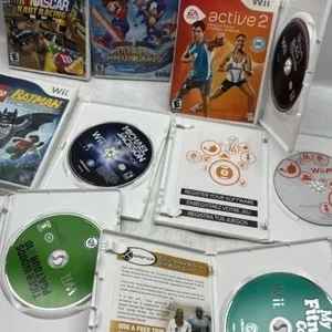 Nintendo Wii Video Game lot Mario Lego Batman
