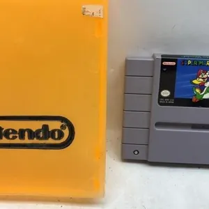 Super Nintendo Super Mario World game & case