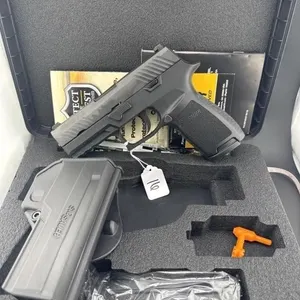 SIG P320 9MM
Two 17 round clips, belt holster,