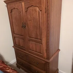Athens furniture oak entertainment center only