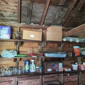 3 shelf contents of shed