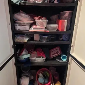 Plastic ware and disposable utensils, plates,