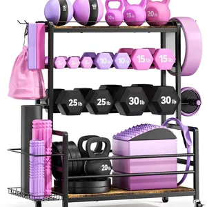 NEW $50 3-Tier Home Gym Storage Rack