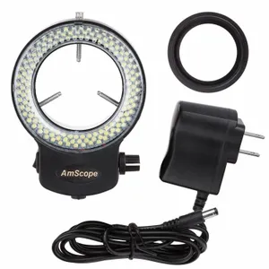 AmScope 144 LED Ring Light 2.48 Adjustable Dimmer