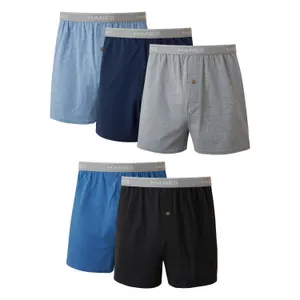 Hanes Mens Boxers Medium 5-Pack Cotton Knit