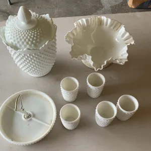 Hobnail Milk Glass