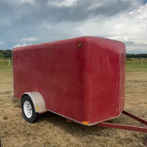 Fiberglass 10.5’ x 5’ enclosed trailer (GST 5% & PST 7% charged)