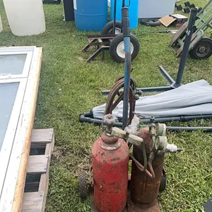 Acetylene tanks and gauges with cart. (GST 5% charged)