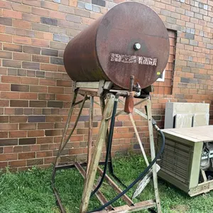Approx 350 Gallon Upright Fuel Barrel on Stand