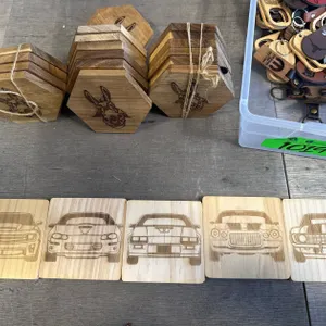 Coasters and Keychains