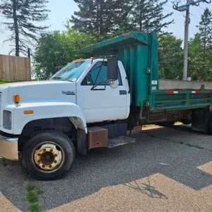 1994 GMC Top Kick Lo Pro Truck, 16'x8' Dump Box, Rear Dual Tires, Cat Diesel 3116 Engine, Manual Transmission, 099695 Miles on Odometer, VIN 1GDJ6H1J3