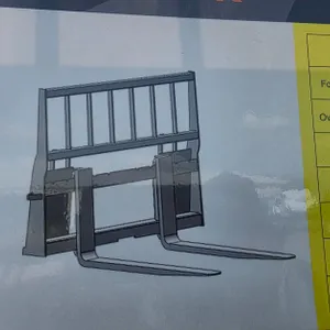 New Mower King Skid Steer Forks and Frame
