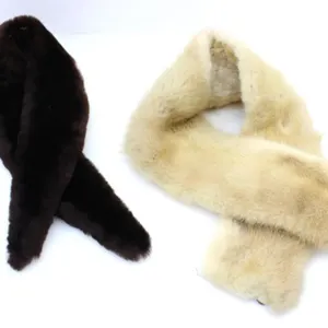 MINK FUR & FAUX FUR NECK SCARVES
