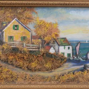 R.L. HARDWICKE "HALL'S HARBOUR" MIXED MEDIA