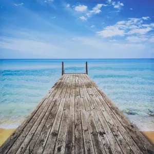 TROPICAL DOCK GEL-ENHANCED GICL�E ON CANVAS