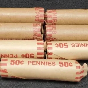 (7) Rolls Wheat Cents