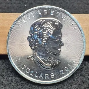 1 Troy Oz. Silver 2014 Canada $5 Maple Leaf