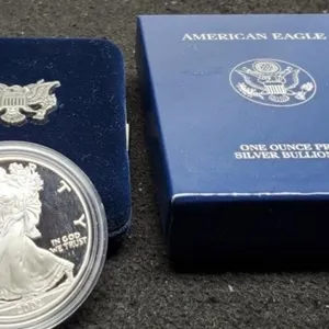 2002 Proof Silver Eagle w/ Case