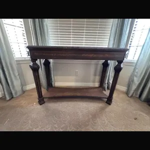 Dark Wood Console Table