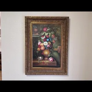 Large Floral Oil Painting - 34"x46"