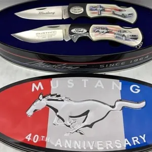 Ford Mustang Since 1965 knife set & tin