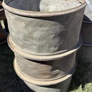 10Vintage 55 gallon drum