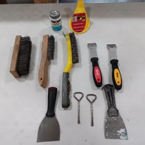 Painting supplies. 
Wire brushes,scrapers,razor