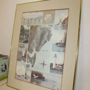 Coastal Map Art Print