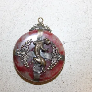 Chinese Red Jade Pendant