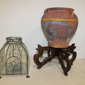 Art Pottery Vase & Glass Vase