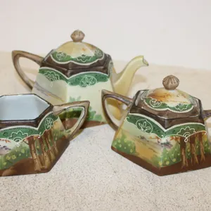 Early 20th Century Japanese Nippon China Tea Service