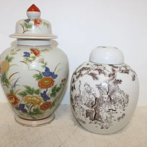 Andrea by Sadek Ginger Jar Urn & Chinese Pictorial Ginger Jar