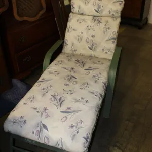 Floral Patio Chaise Lounge