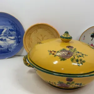 Covered Bowl and Decorative China