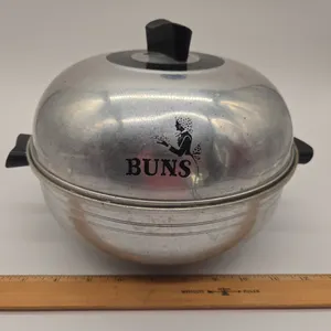 Vintage aluminum west ben hot bun serving oven