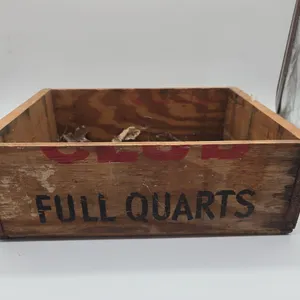 Vintage wooden cotton club beverage crate