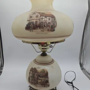 Vintage old coach house stratford, england parlor lamp