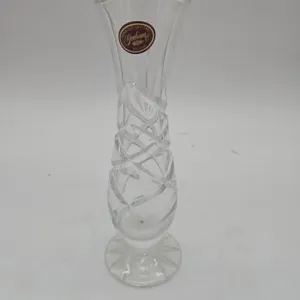 Vintage goreham handcut crystal bud base made in poland